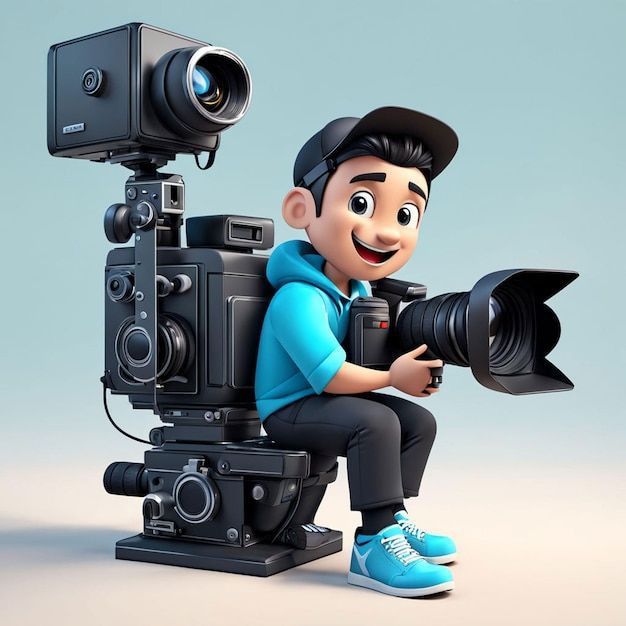 High definition multimedia visual studio production camera